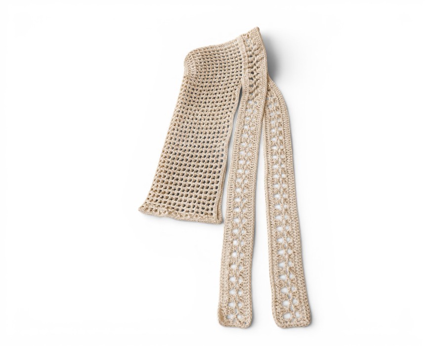 WhatsApp Image 2026-07-23 at 2.35.15 PM (2) White Women's Crochet Desert Bandana - Image 1