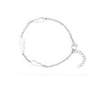 Lebanon Map Bracelet — Silver Stainless Steel - Image 