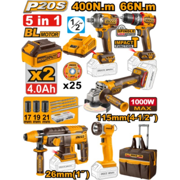 Cordless Power Tool Combo INGCO