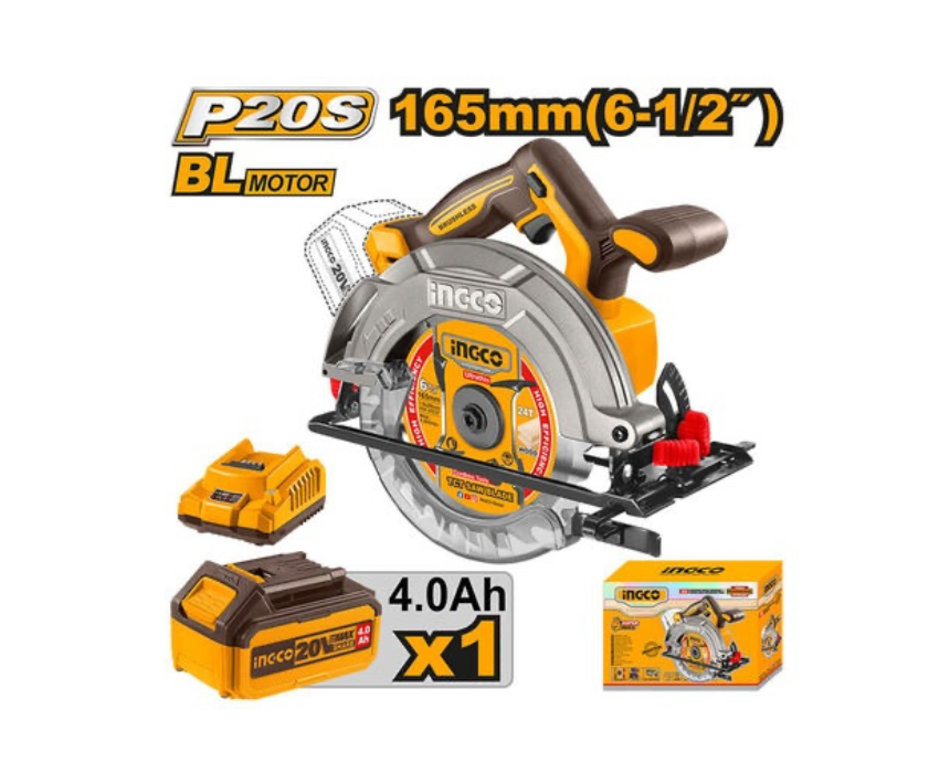 White Background Design (36) Cordless Circular Saw INGCO - Image 1