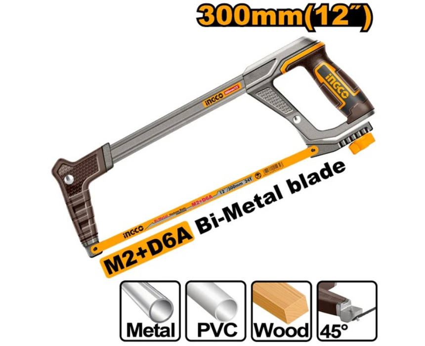 White Background Design (48) Hacksaw Frame INGCO - Image 1