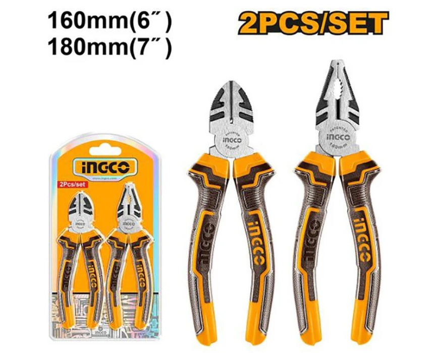 White Background Design (57) Pliers Set INGCO - Image 1