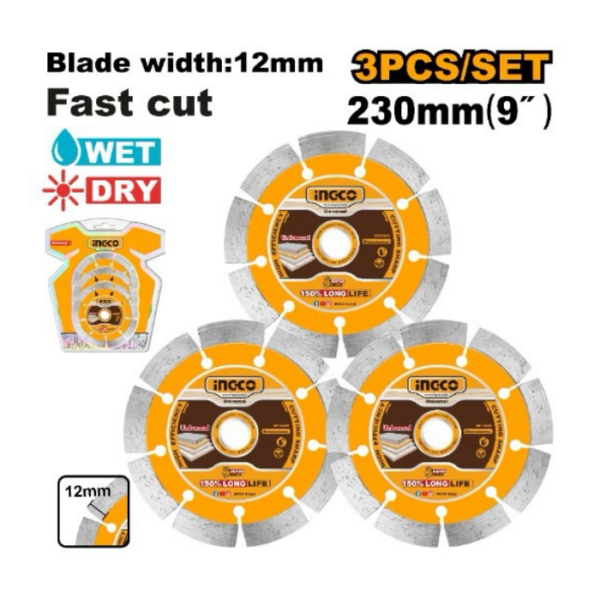 Diamond Cutting Disc Set INGCO