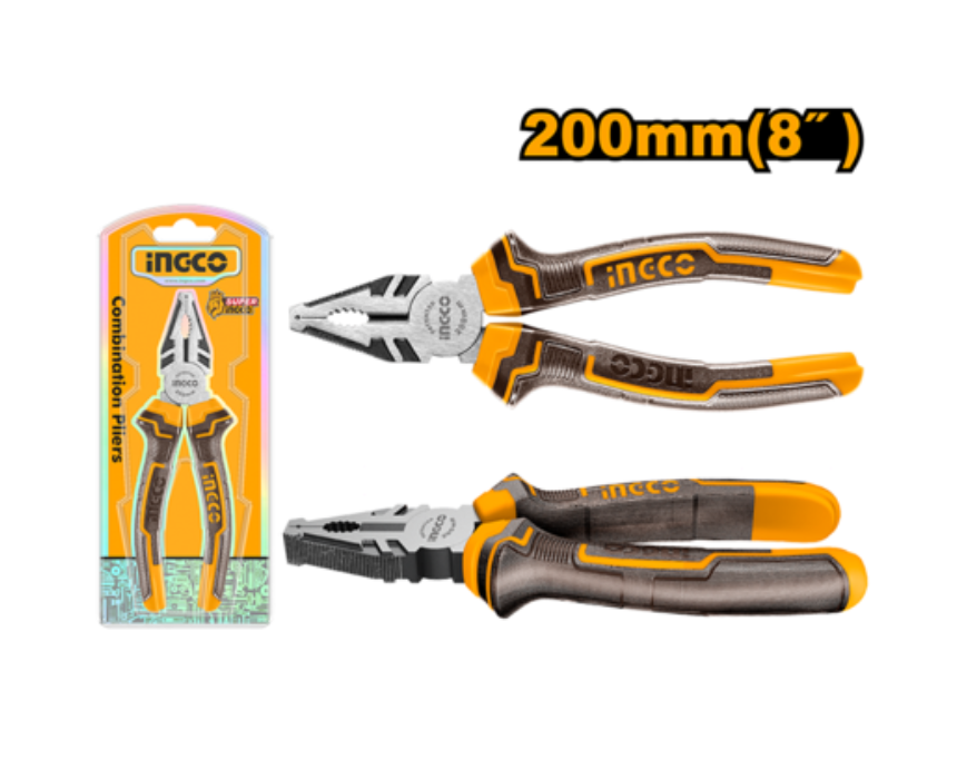 White Background Design (66) Combination Pliers INGCO - Image 1