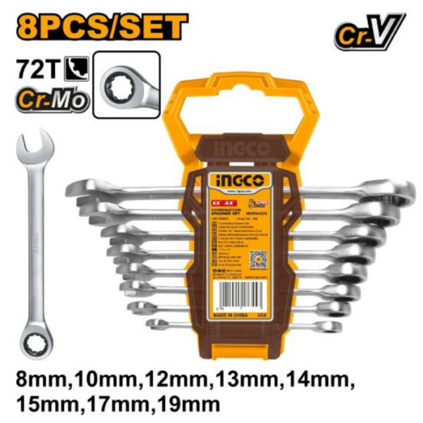 Ratchet Spanner Set INGCO