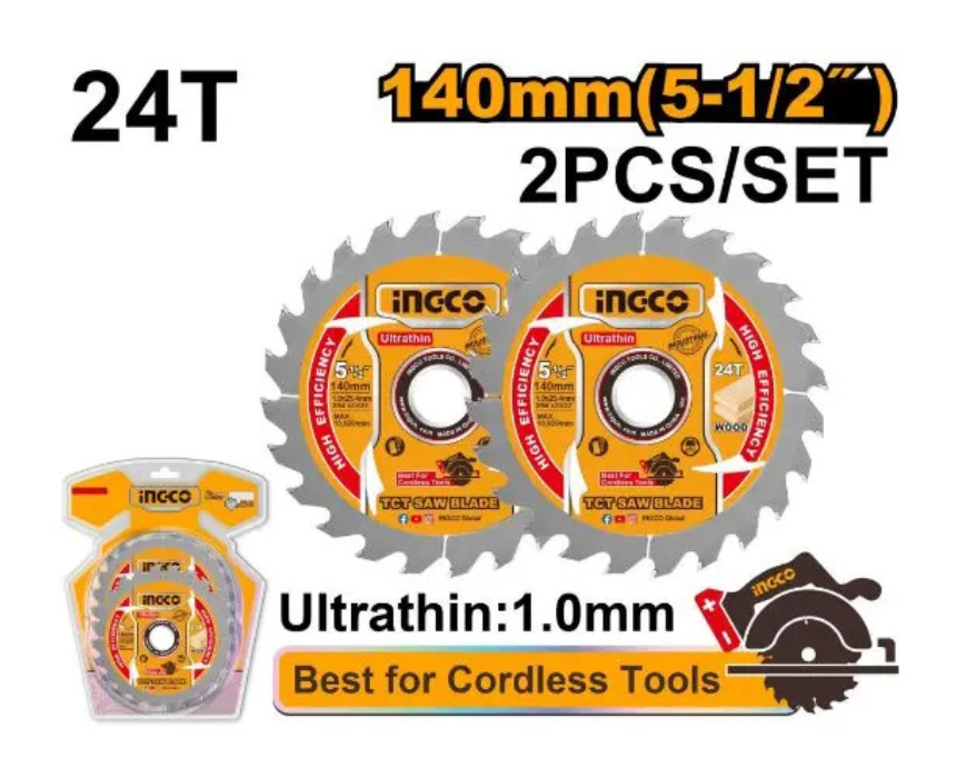 White Background Design (81) Wood Cutting Saw Blades INGCO - Image 1