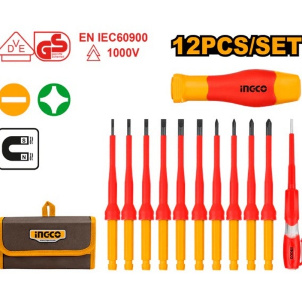 Insulated Screwdriver Set With Tester INGCO