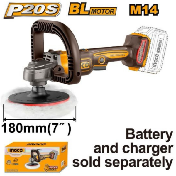 Cordless Polisher Brushless INGCO