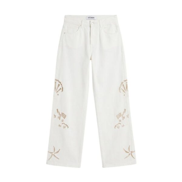 White Jeans with Openings