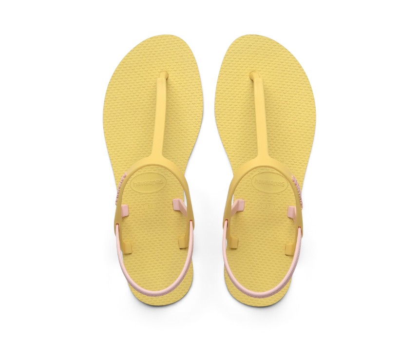 You-paraty-fc-amarillo-1.jpg Black and Yellow Flip Flops, Women - Image 1