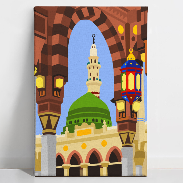 Sacred Mosque of Medina - Paint By Numbers Kit