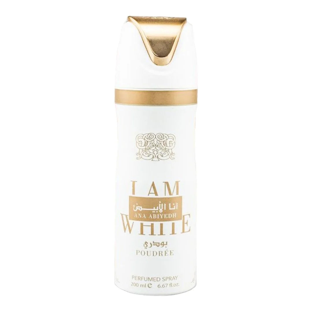 anaabyadpoudre Lattafa I Am White Poudree Deodorant Perfumed Body Spray 200ml