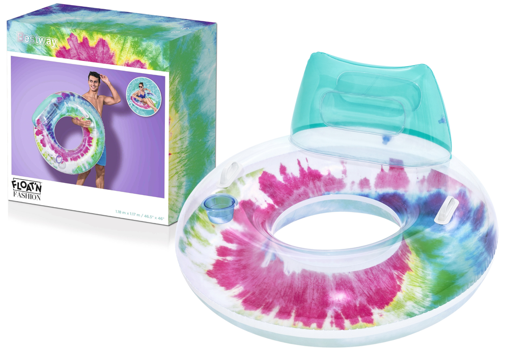 bestway-inflatable-swimming-ring-tie-dye-6625447 Inflatable Swimming Ring Tie Dye