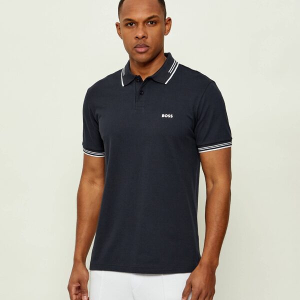 Boss - Navy Blue Slim-Fit Polo Shirt