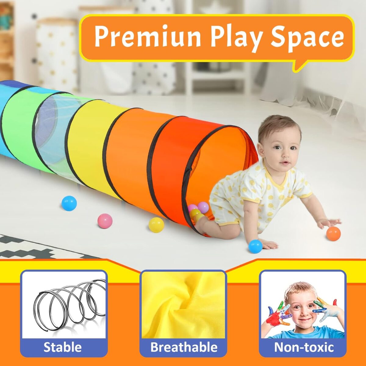 Pop-Up Play Tent Tunnel - Image 
