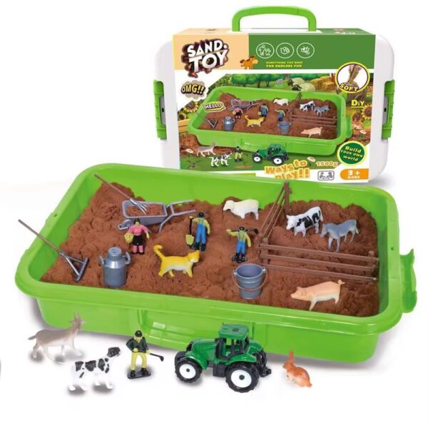 Sensory Sand Farm Box