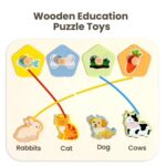 Wooden Animal Puzzle Toy - Image 