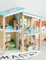 Wooden Dollhouse Furniture Set - Image 