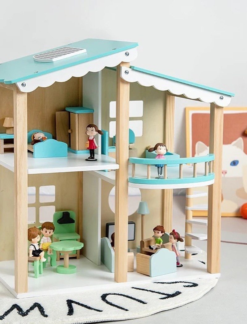 bingooo33-1-1.jpg Wooden Dollhouse Furniture Set - Image 1