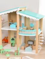 Wooden Dollhouse Furniture Set - Image 