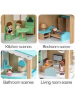 Wooden Dollhouse Furniture Set - Image 