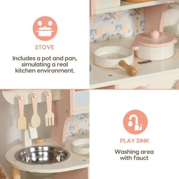 Wooden Preschool Kitchen Set