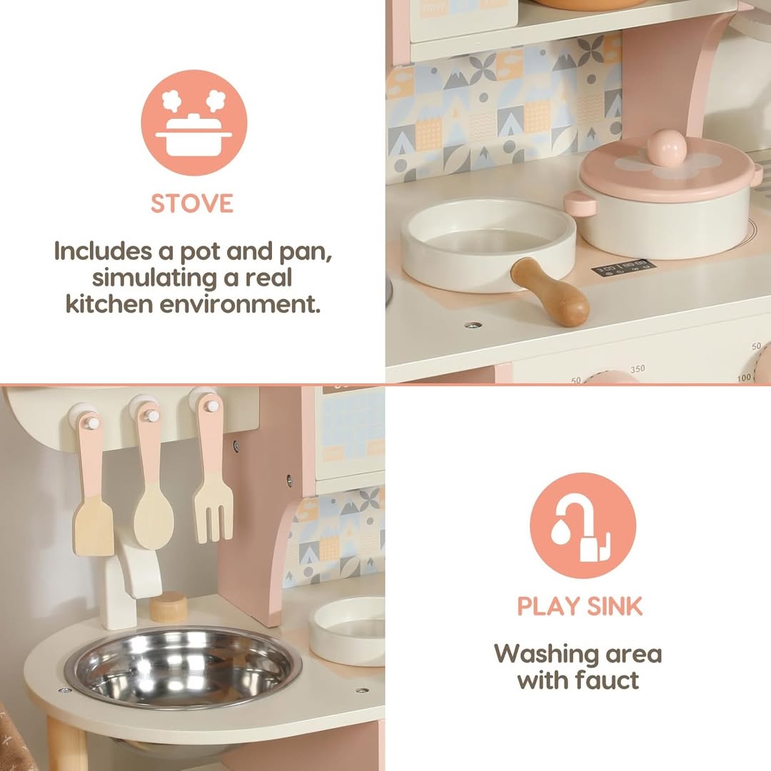bingooo43-1-1.jpg Wooden Preschool Kitchen Set - Image 1