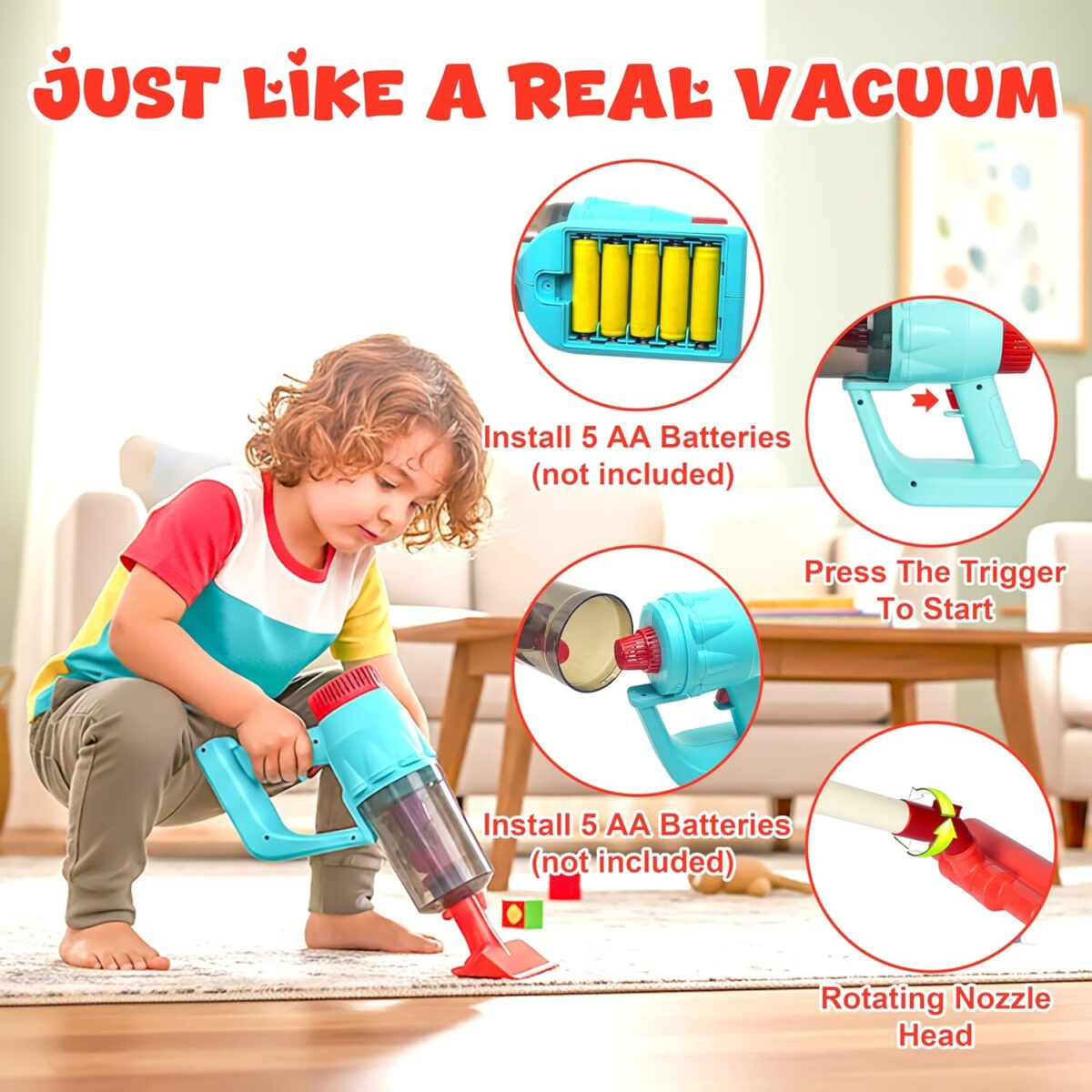 Kids Toy Vacuum Cleaner - Image 