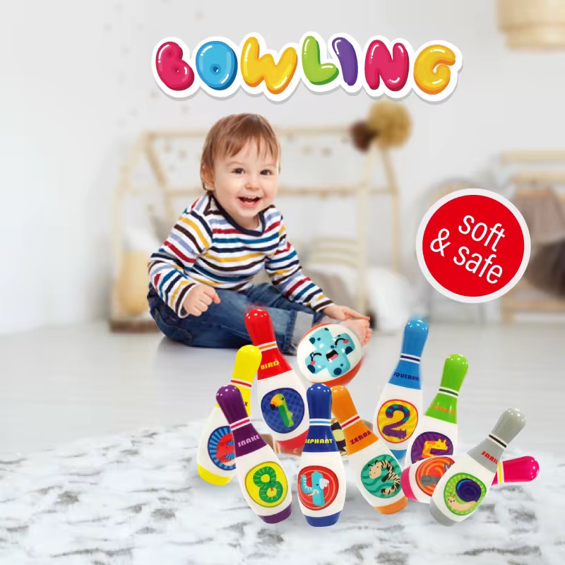 bingooo8-1-1.jpg Soft Foam Bowling Set - Image 1
