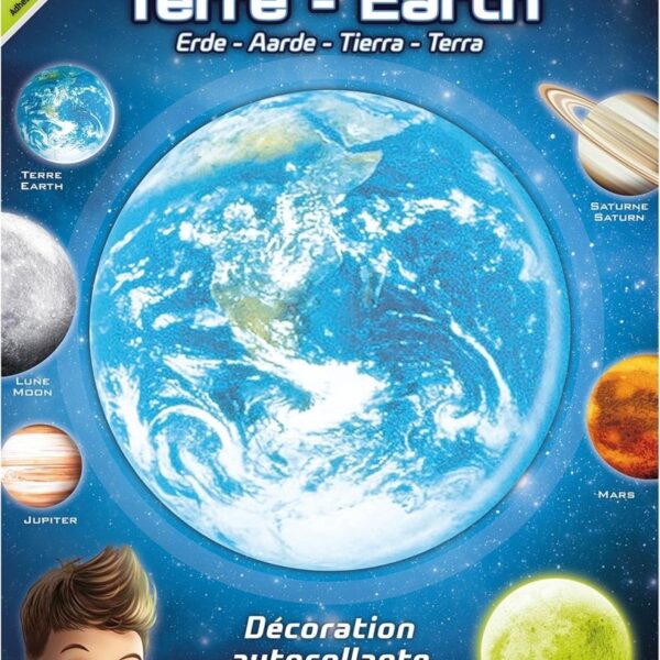 Light Sticker Earth Blue