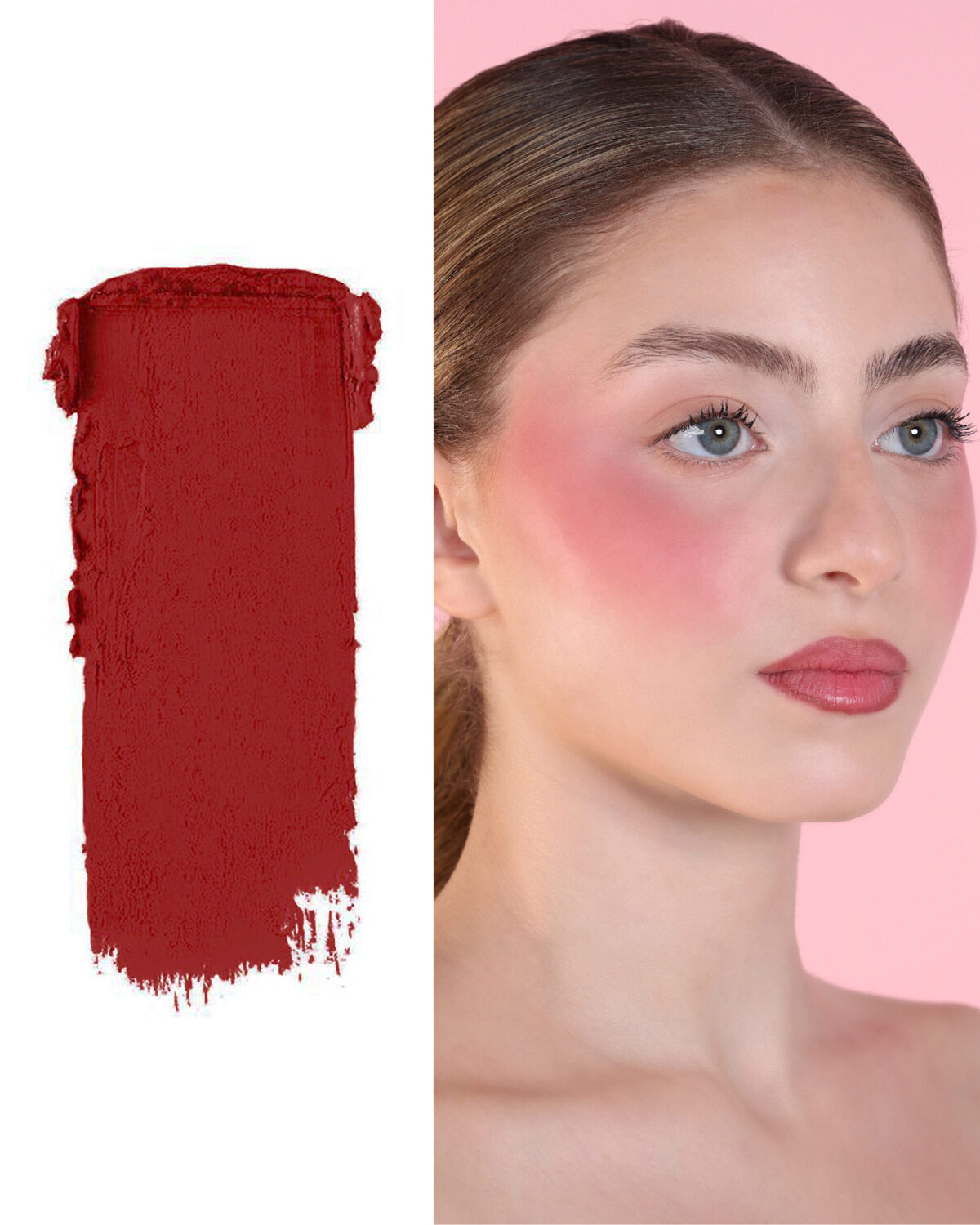 Burgundy Bloom + Cheeky Finish Brush Duo - Image 