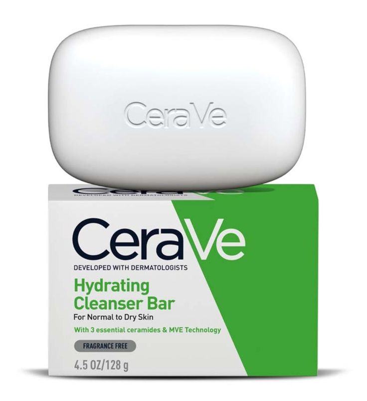 cerave-hydrating-bar.jpg Hydrating Cleanser Bar - 128g - Image 1