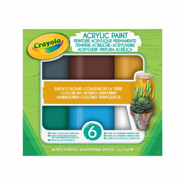 Acrylic Tempera Paints Sunset Colours