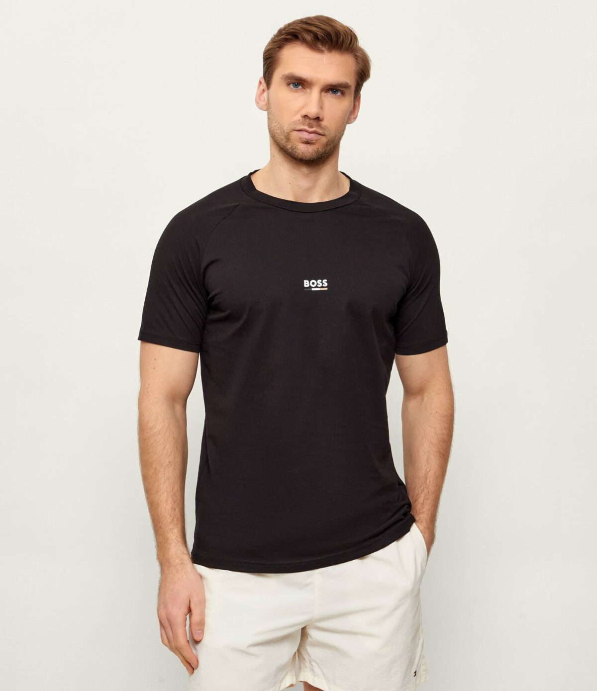 fot1-bw261m000071005000l-0844 BOSS - Black T-shirt Slim Fit