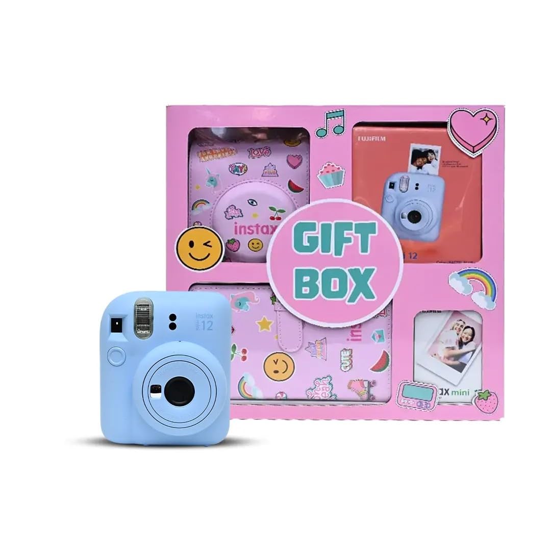 fujifilm-instax-mini-12-instant-camera-promo-kit-blue-5869835 Instax Mini 12 Instant Camera Promo Kit - Blue