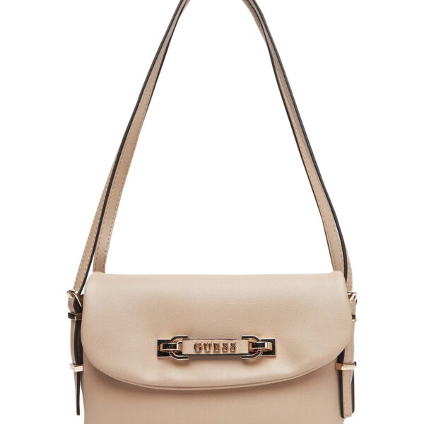 Guess - LEFIA Beige Flap Shoulder Bag