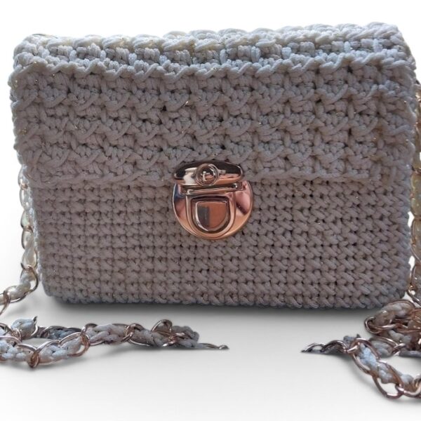 Cream Golden Mini Cross Body/Shoulder Bag