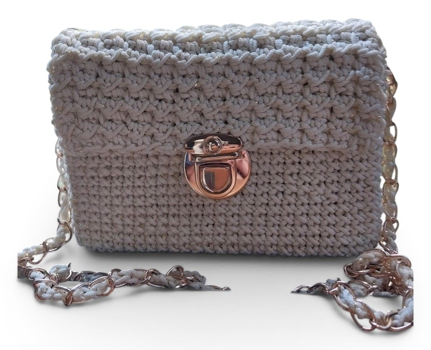 image - 2026-07-14T154613.779 Cream Golden Mini Cross Body/Shoulder Bag - Image 1