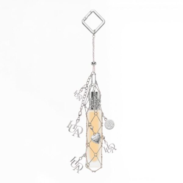 HUDA BEAUTY TRAVEL SPRAY FRAGRANCE HOLDER WITH CHARMS