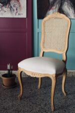 19th Century French Louis XV Style Hand-Carved Cane Chairs – Customizable - Image 