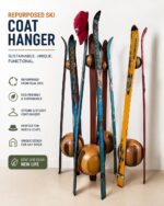 Repurposed Ski Coat Hanger - Image 