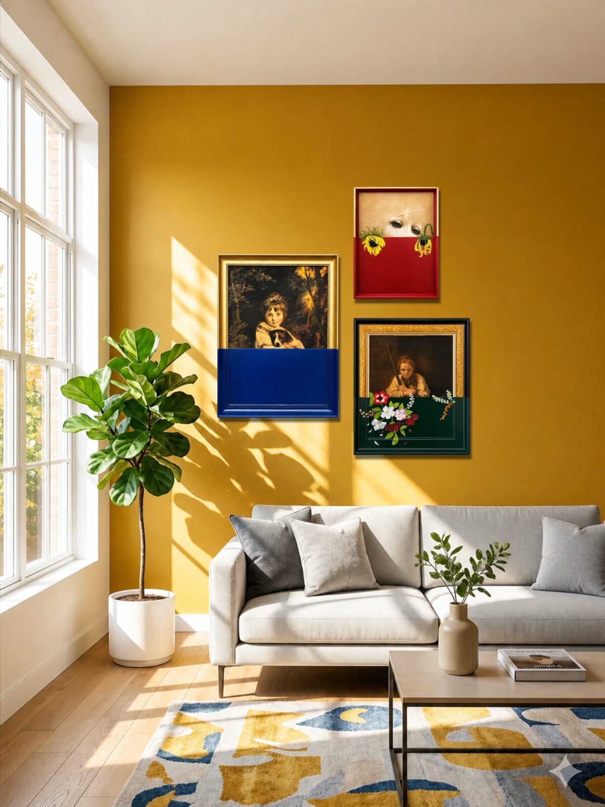 Modern Classic Painting Trio | Set of 3 - Image 