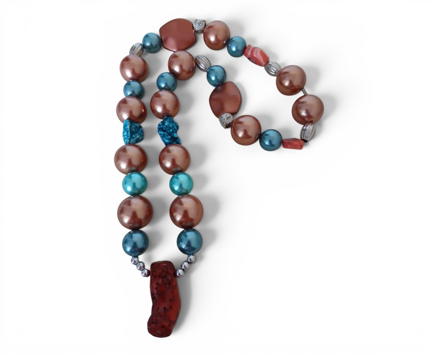 image - 2026-07-23T145314229 B.B. Handmade Semi Precious Necklace - Image 1