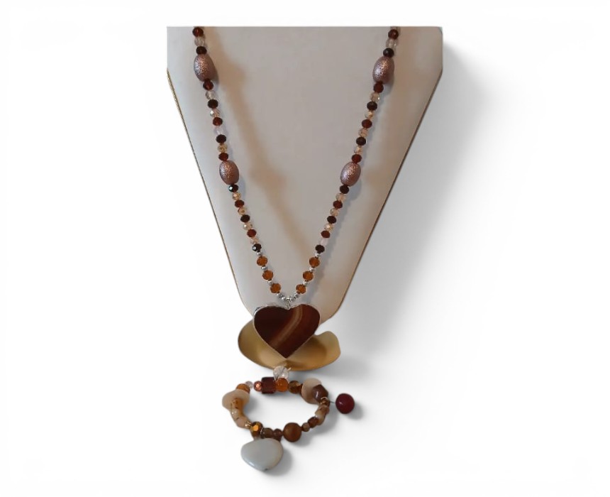 image - 2026-07-23T152146.811 B.H.S. Handmade Necklace Bracelet Set - Image 1