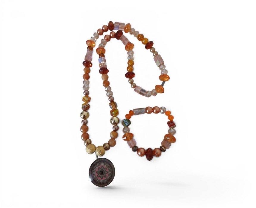 image - 2026-07-28T132905.873 Camel Artizana Handmade Necklace Bracelet Set - Image 1