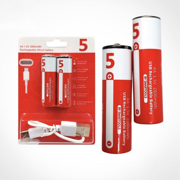 USB-C Rechargeable Battery (2 Pack)