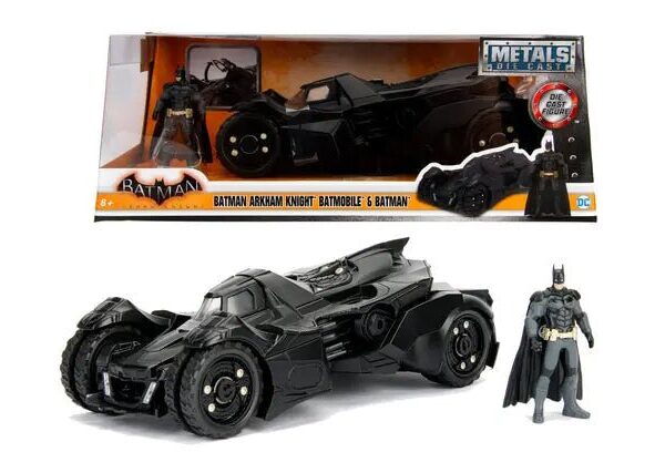 Bathmobile & Metal Figure Scale 1:24 Arkham