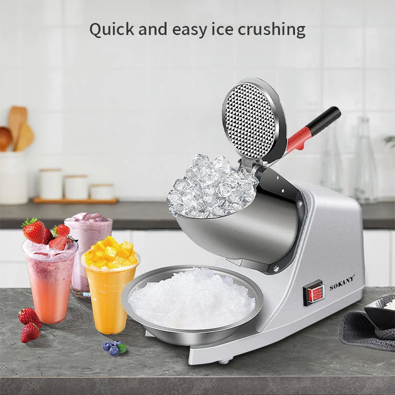 jpg90-t3-scale100_1 SOKANY SK-777 Vertical Ice Crusher - 260W Silent Motor, 500g, 50dB, Auto LED