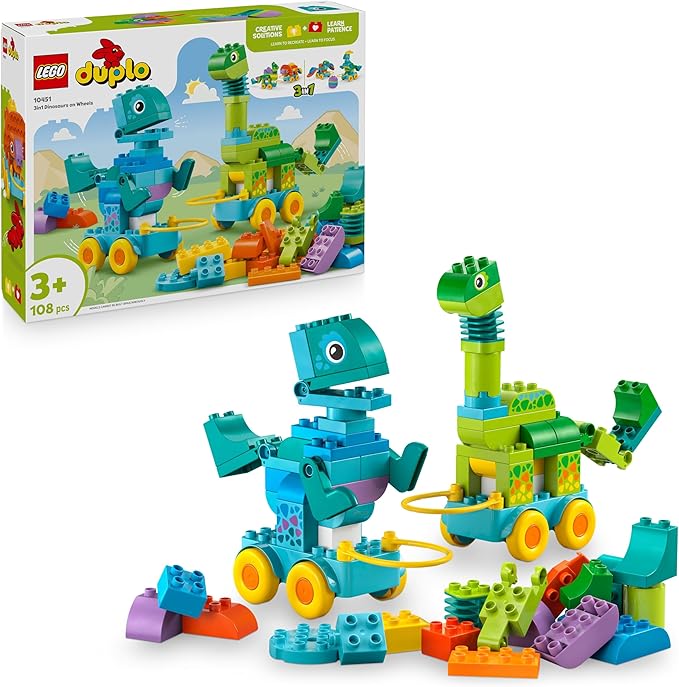 lego-3-in-1-dinosaurs-on-wheels-7069085 3-in-1 Dinosaurs on Wheels