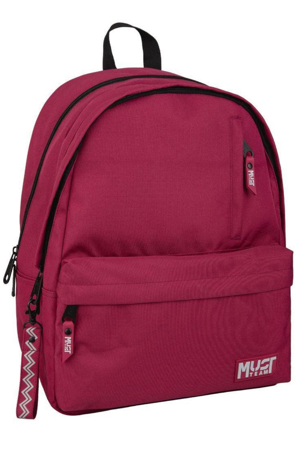 musttsantaplathsmonochromeclassicme2kentrikesthhkes32x19x42cmmporntomeckri586407 Backpack Must Team Monochrome Classic Burgundy with Grey 2 Main Compartments